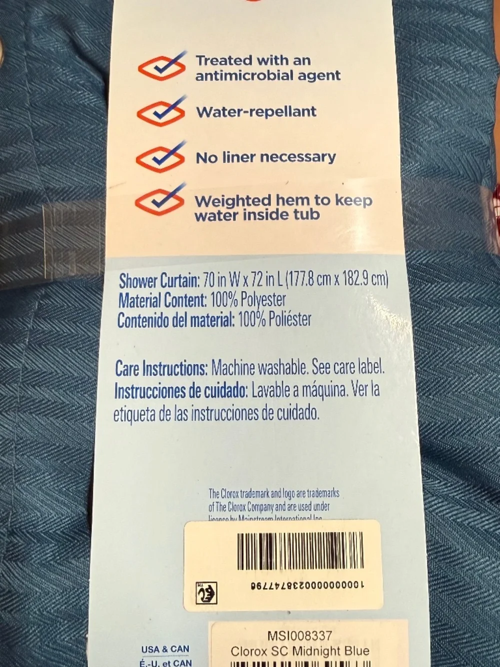 Clorox Curtain Blue